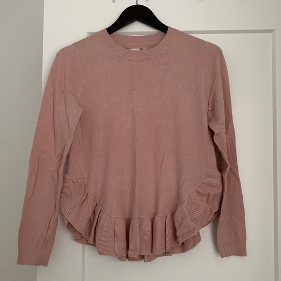 twik Sweaters - Twik Ruffle Hem Sweater